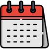 Red calendar icon